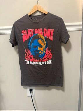 Halloween II 'Slay All Day' Graphic Tee - Black